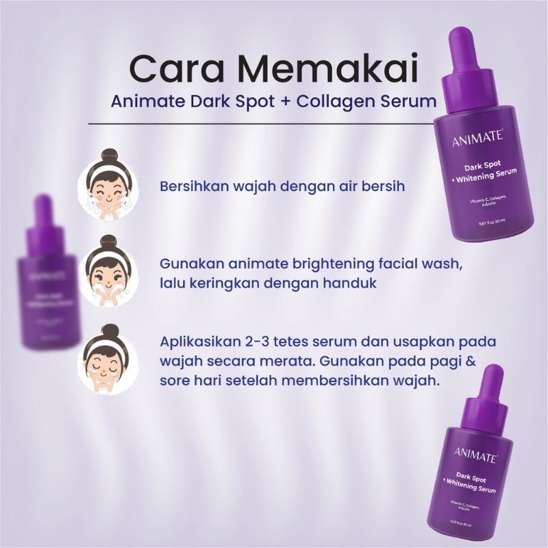 Animate Dark Spot + Whitening Serum 20ML / Menyamarkan Flek Hitam BPOM