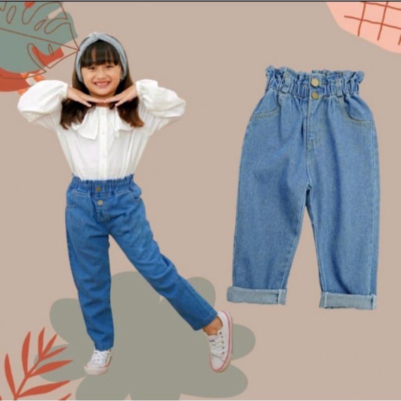 CELANA JEANS BOYFREN ANAK PEREMPUAN USIA 2-7TH