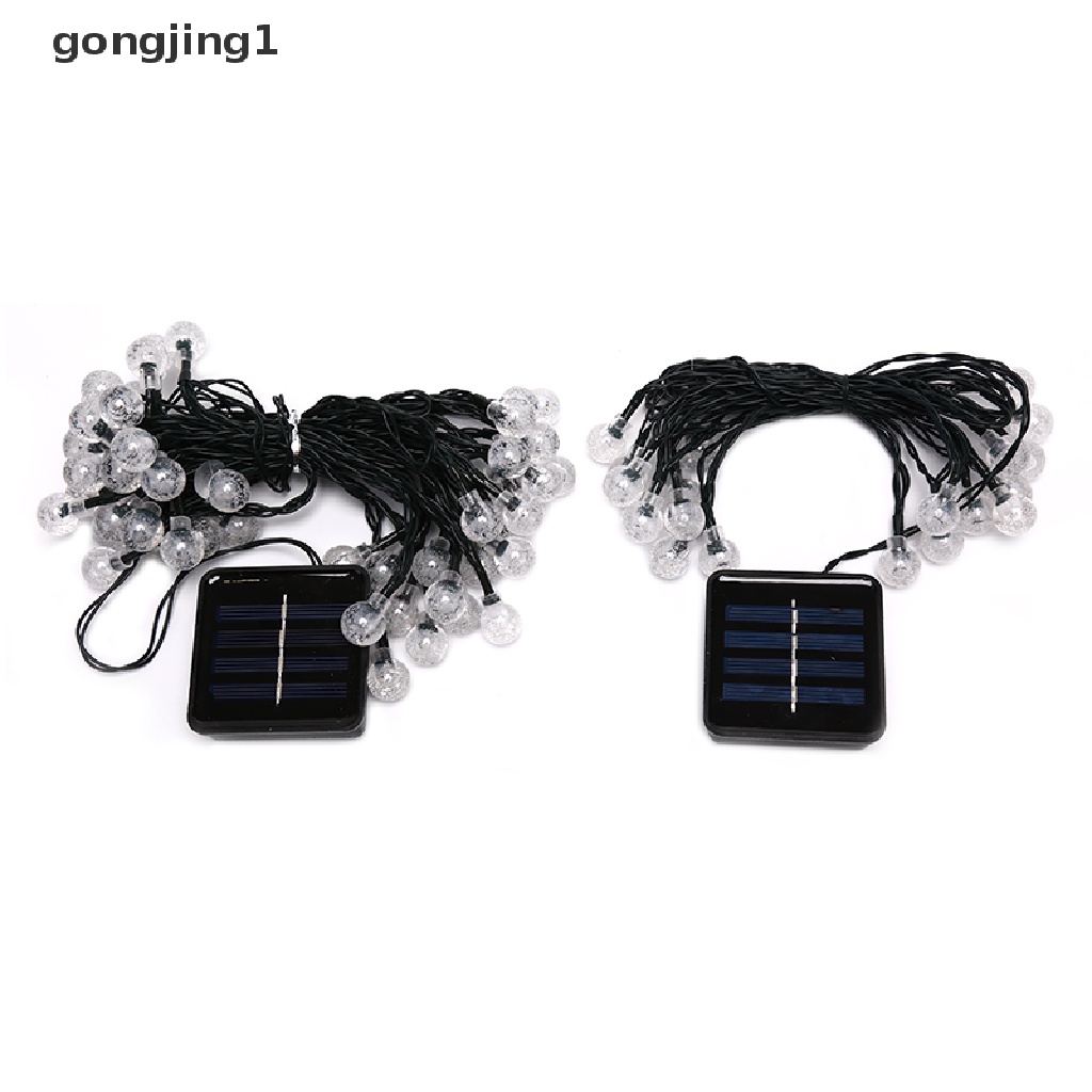 Ggg Lampu String Bohlam Led Tenaga Surya Untuk Outdoor / Halaman / Jalan