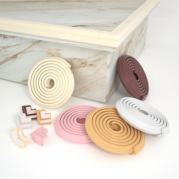 RB Pelindung Sudut Siku Meja Tembok Kaca Tangga Kursi Pengaman Tebal 2m