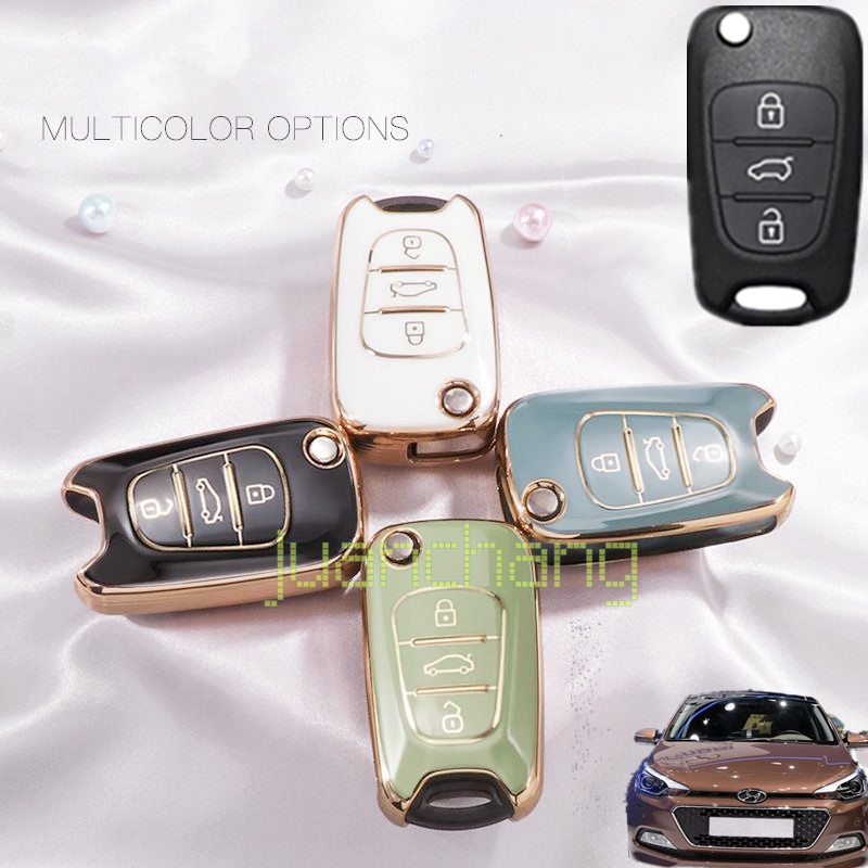 Casing Kunci Mobil Model Flip Bahan TPU Untuk Hyundai i20 I30 Ix20 ix35 KIA Rio 3 Soulma Ceed K2 Cerato Sportage Ix20 ix35