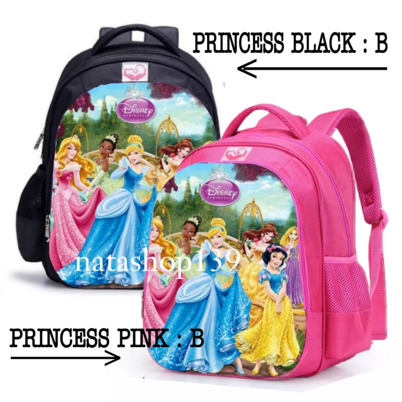 Hot Sale Tas Sekolah TK-SD Anak Wanita Tas Ransel Disney Princess &amp; Prozen