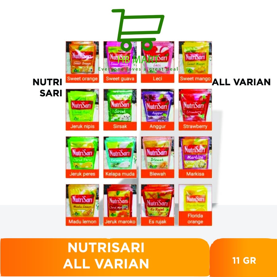 

NUTRISARI Sachet @14g / pcs ALL VARIAN