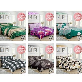 Sprei Homemade Aesthetic Minimalis/Sprei Kotak Ala Korea Size 180X200 Ukuran King T20 dan T30 Free Dua Sarung Bantal Dua Sarung Guling