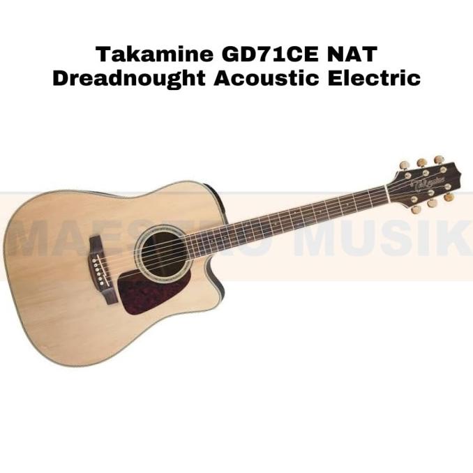 Takamine Gd 71 Ce - Natural - Packing Kayu - Original