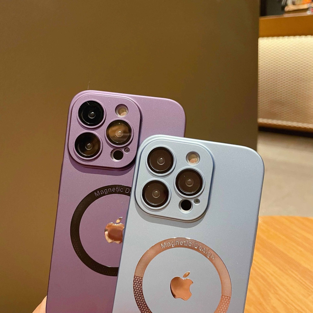 New Original Ultra Slim Hard Case PC Untuk iPhone 14 Pro Max 12 13 Pro Max 14plus Mewah Lensa Kaca Kamera Cover Casing Untuk iPhone Shockproof