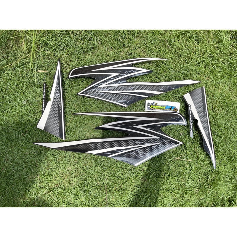 STRIPING RX KING 2003 variasi hitam silver