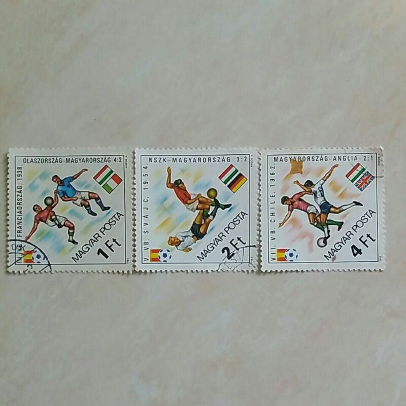 

(AB) Perangko Hongaria FIFA World Cup 1982 - Spain Set 3pcs Used