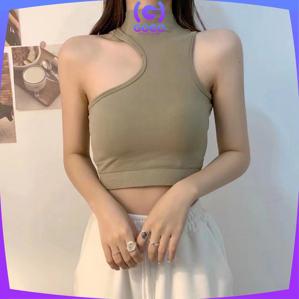 GOGO-P104 Crop Tank Top Atasan Wanita Korea Style / Pakaian Wanita Crop Top Bralette / Pakaian Dalam Wanita Bh Fashion