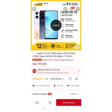 Realme 10 (Ram 4/128gb)