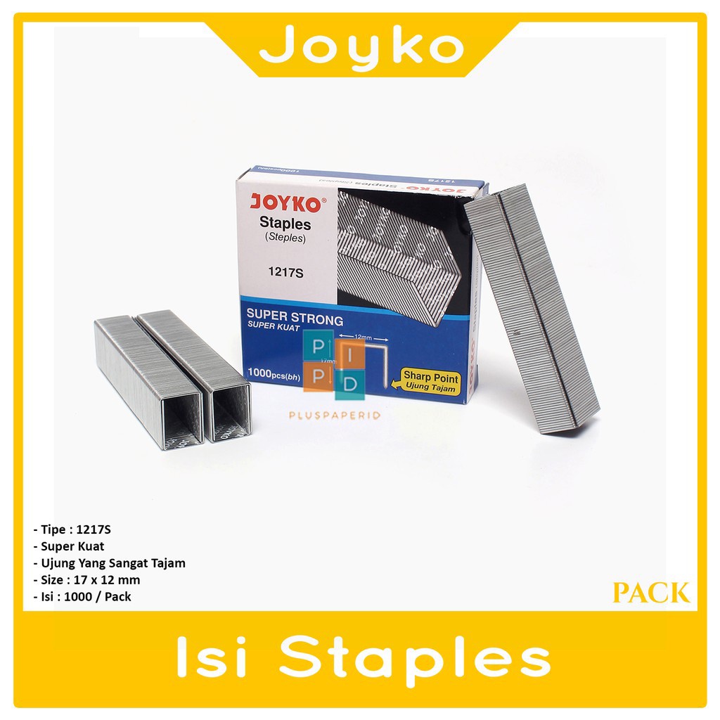 

JOYKO - Isi Staples No. 1217S - Staples untuk Stapler Besar - Pack