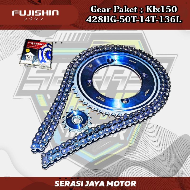 Fujishin GEAR PAKET KLX150 TRAIL (428HG-50T-14T-136L)