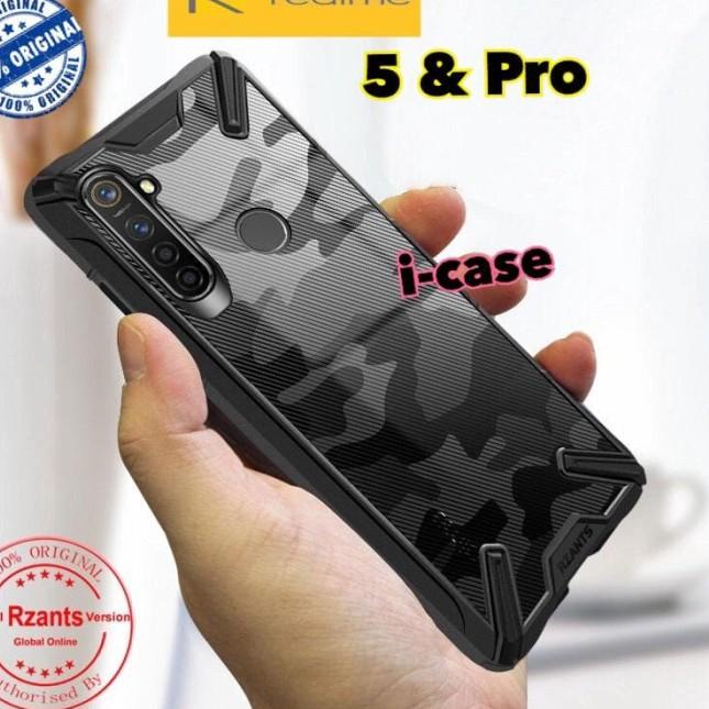RZANTS Clear Case Realme 5 / Realme 5 Pro Original - Hitam, REALME 5s