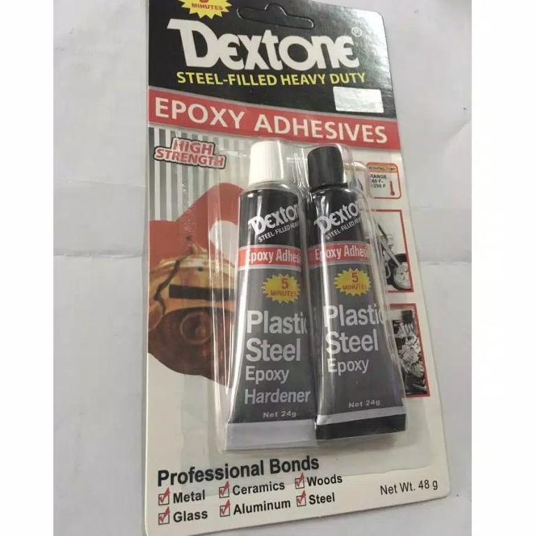 

ギ LEM EPOXY / LEM CAMPUR / LEM BESI / LEM SERBA GUNA DEXTONE 5 MENIT 48 GRAM ヿ