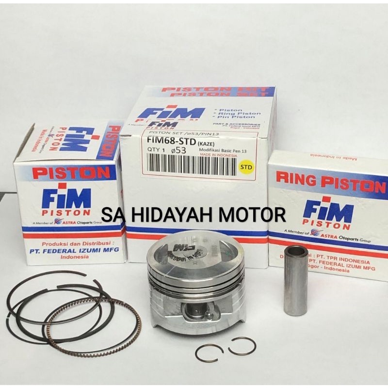 SEHER PISTON FIM KAZE 53 53,5 54 54,5 55 56 Pen 13 FIM IZUMI