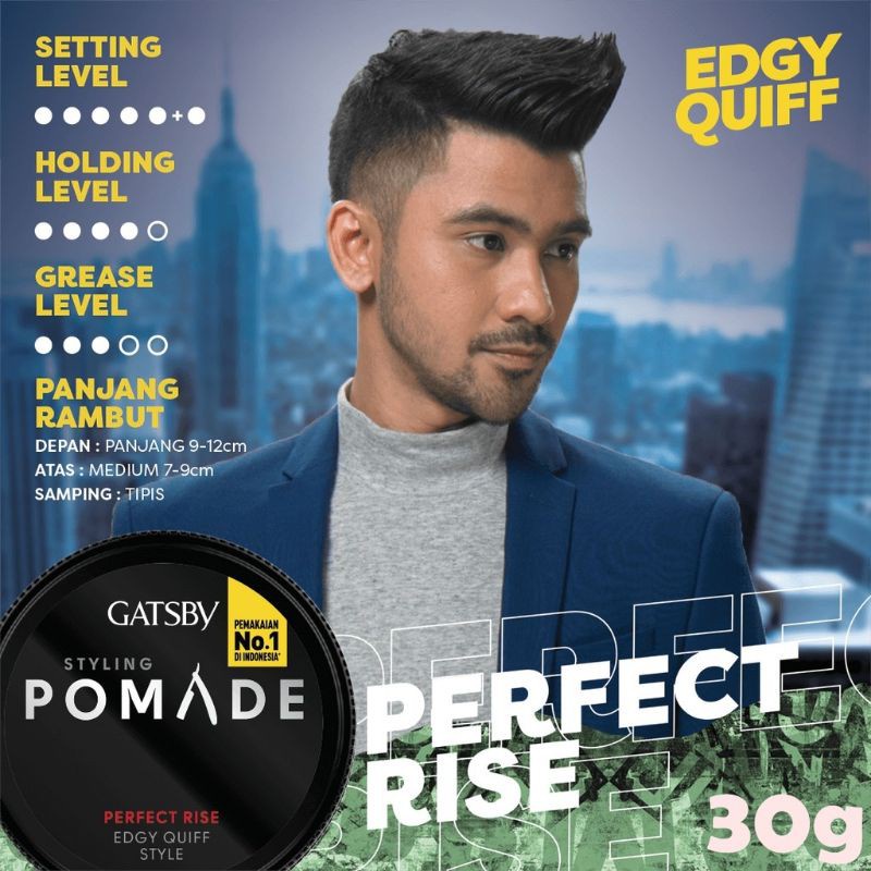 Ningrum - Gatsby Styling Pomade 75gr &amp; 30gr | Perfect Rise Urban Dry Supreme Hold Grease Matte Moulder 100% Original | Pomade Pria Klimis - 9007