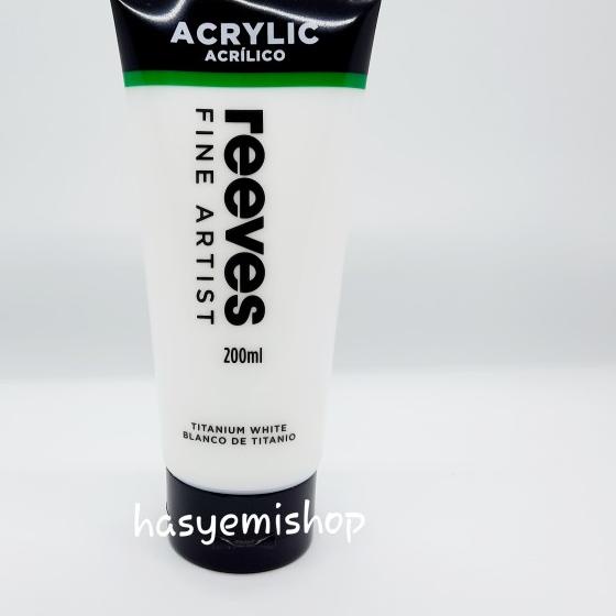 

Reeves Acrylic Paint 200ml Titanium White