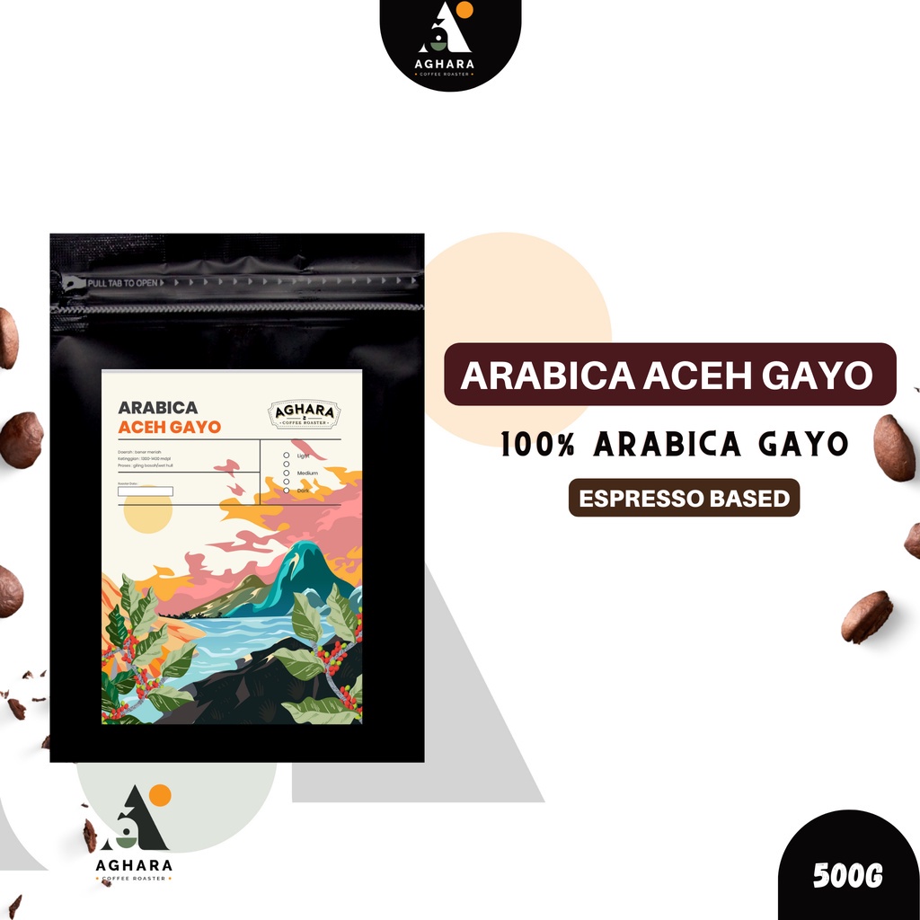 

Kopi Arabica Aceh Gayo 500 Gram - Aghara Coffee Roaster