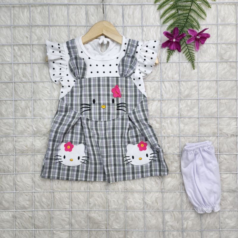 Baju bayi perempuan Dress hello kitty