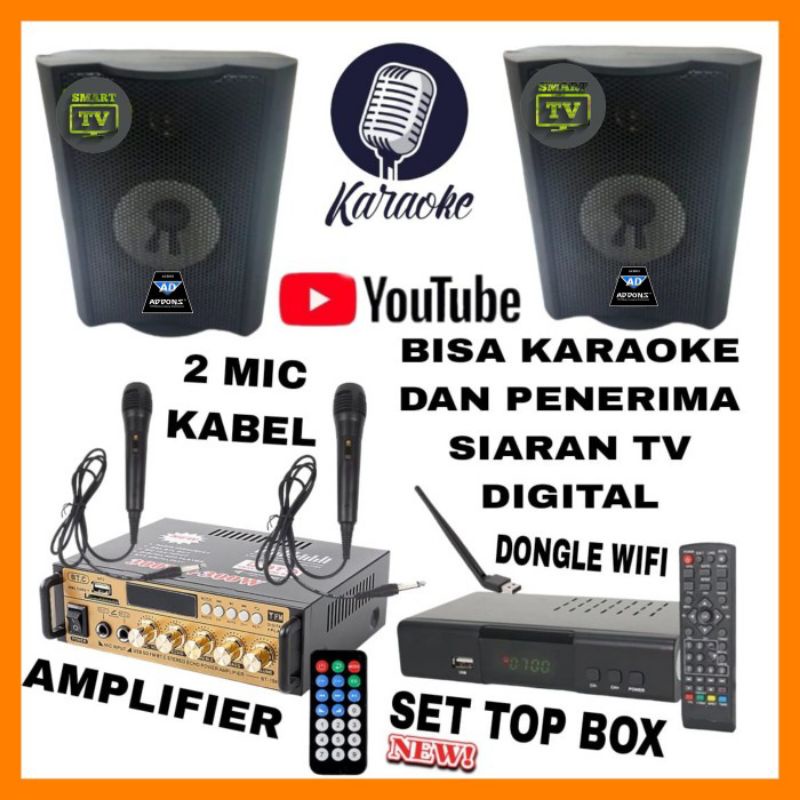 Paket Sound karaoke youtube addons SET TOP BOX Penerima Siaran Tv