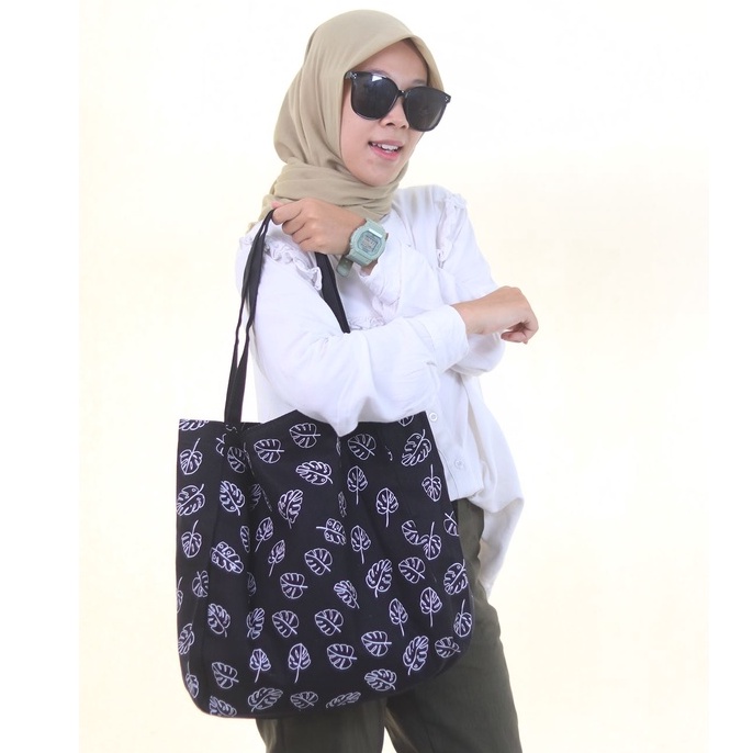Totebag Tote Bag Tas Jinjing Tas Cangklong Besar SPNB Kanvas Kode PILLAW