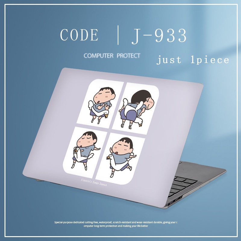 1pc Universal Bebas Potong COD Laptop Decals Colorful Marbel Crayon Shin Chan Laptop Decor Sticker Skin Untuk Lenovo Yoga Pro 14c Yoga Pro 13s Full Cover Sticker