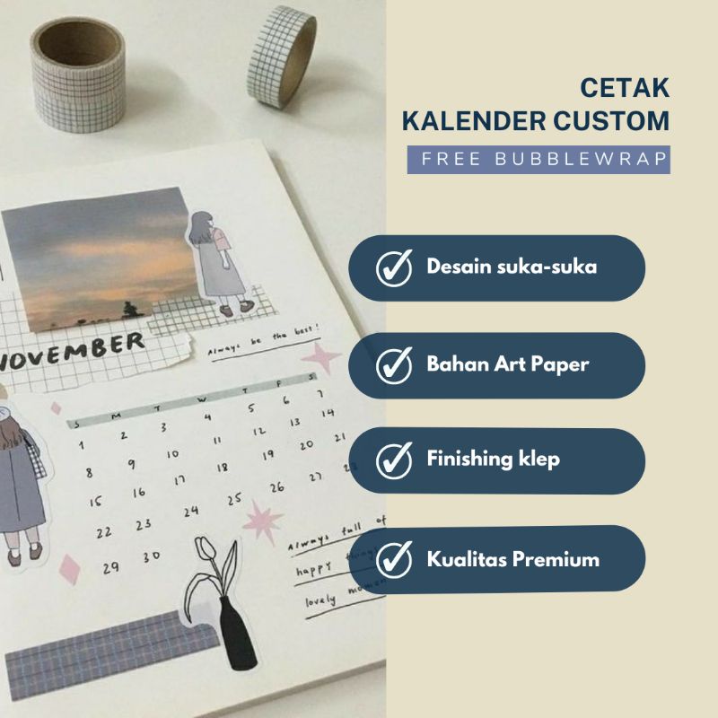 

[TANPA MINIMAL ORDER] CETAK KALENDER 2023 CUSTOM