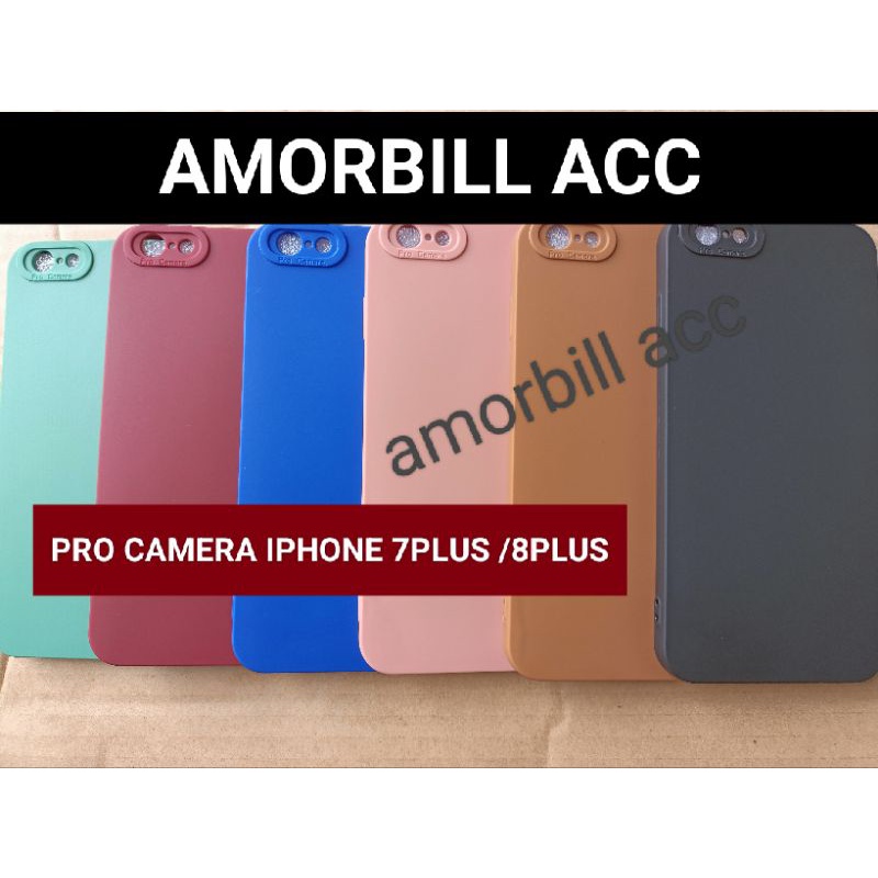 SOFTCASE / SILIKON PRO CAMERA MACARON CASE IPHONE 7 PLUS IPHONE 8 PLUS 6 PLUS