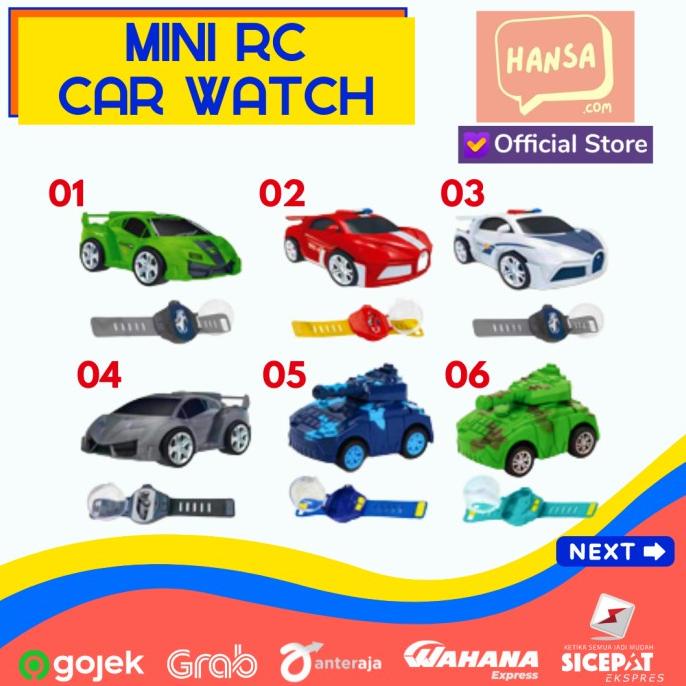 Jam Tangan Remote Control Mobil Mini - RC Car Mini Watch