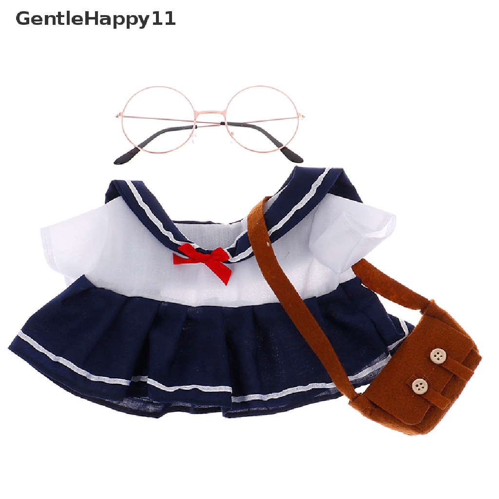 Gentlehappy 1PC Mainan Dress / Tas / Kacamata Bahan Plush Untuk Aksesoris Boneka Bebek 30cm