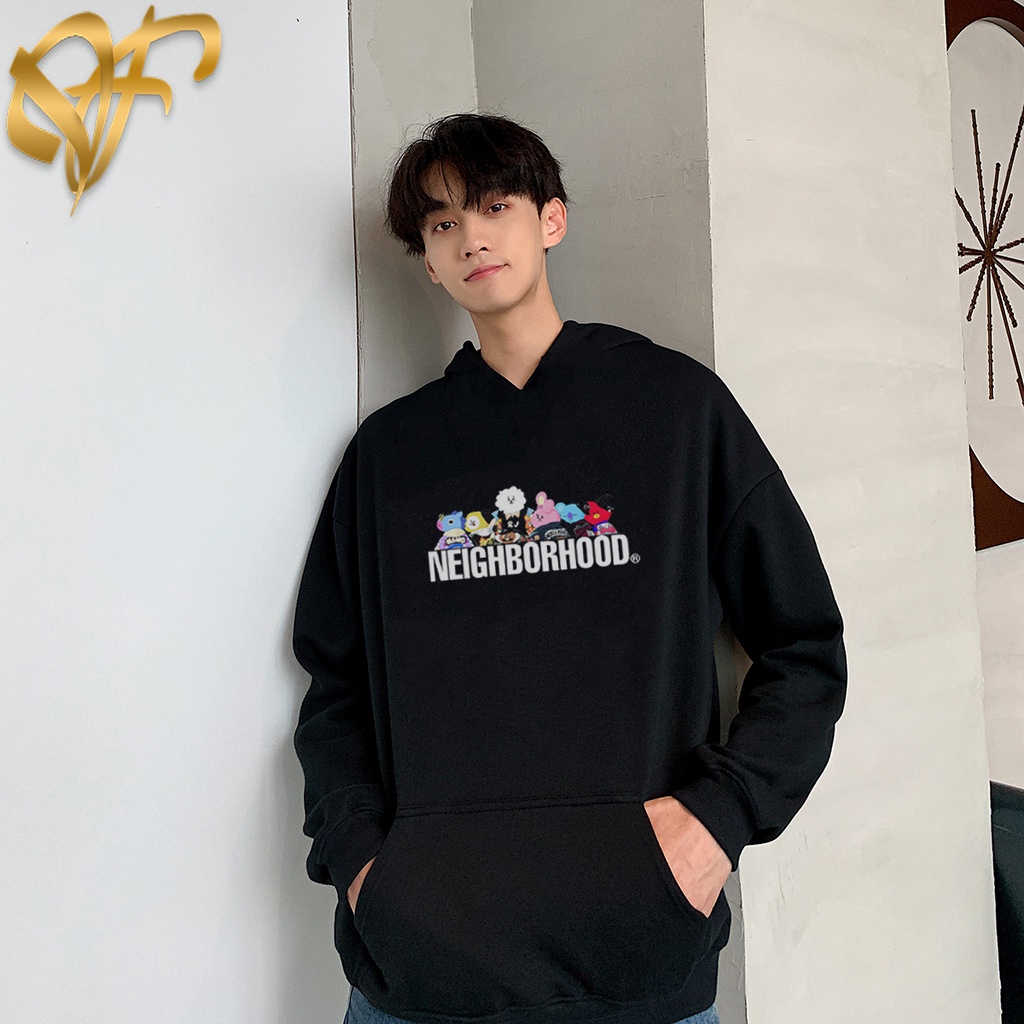 Hoodie Neighborhood BT21 Unisex Pria &amp; Wanita Korean Style | Dhea Fashion