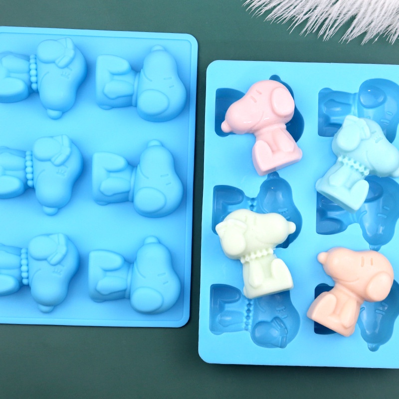 Kayloo - Cetakan Puding / Kue Snoopy 6 Cavity / Perlengkapan Rumah Tangga Murah / Aksesoris Dapur Al