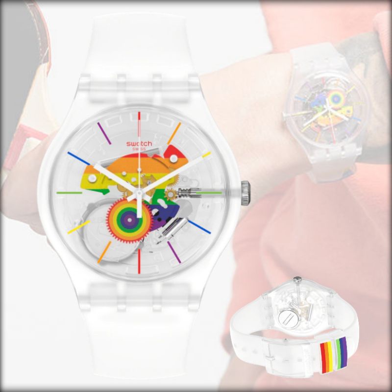 SWATCH ALLA PARATA SO29K103 FASHION SWISS MADE ORIGINAL JAM TANGAN PRIA WANITA