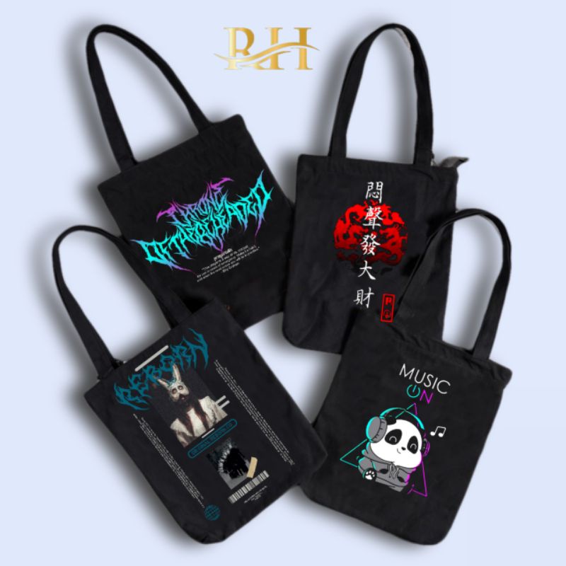 RHATU.ID - ToteBag Pria Wanita Unisex Resleting