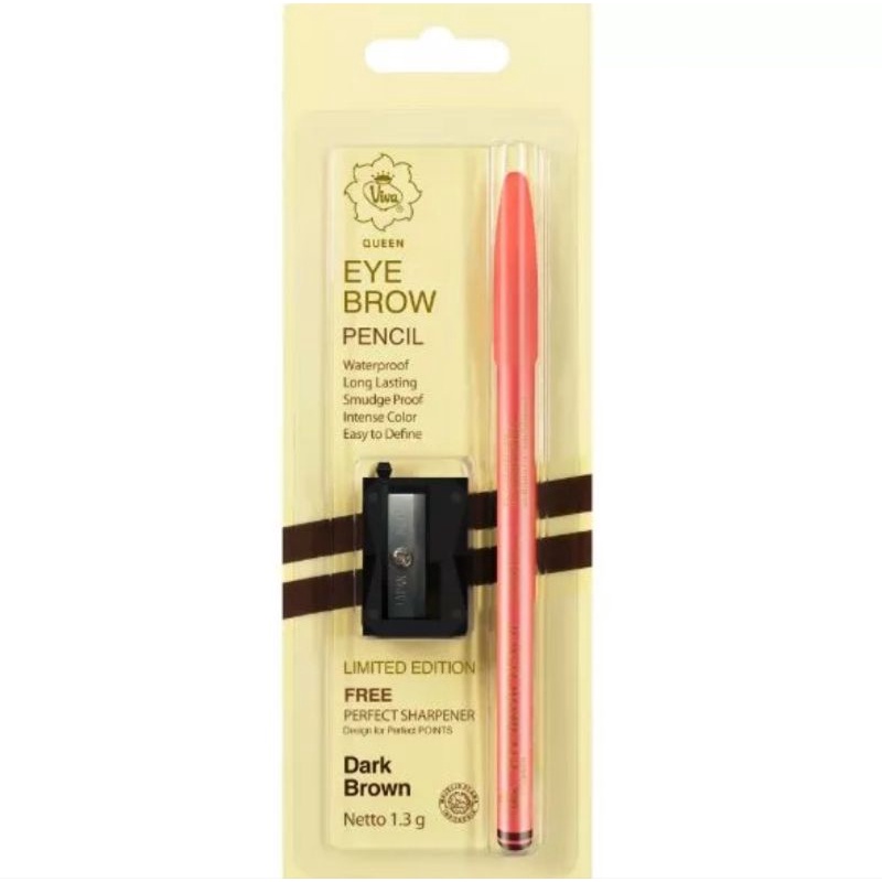 PENSIL ALIS VIVA EYE BROW PENSIL LIMITED EDITION FREE RAUTAN ( SUDAH SAMA RAUTAN)