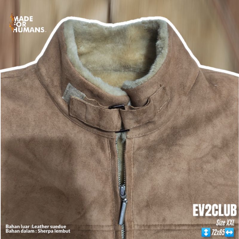 Sherpa & Suede jacket  by EV2 CLUB SECOND