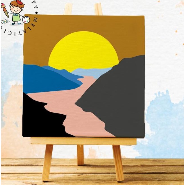 

PAINT BY NUMBER KANVAS 20X20 CM - LANDSCAPE - BEACH