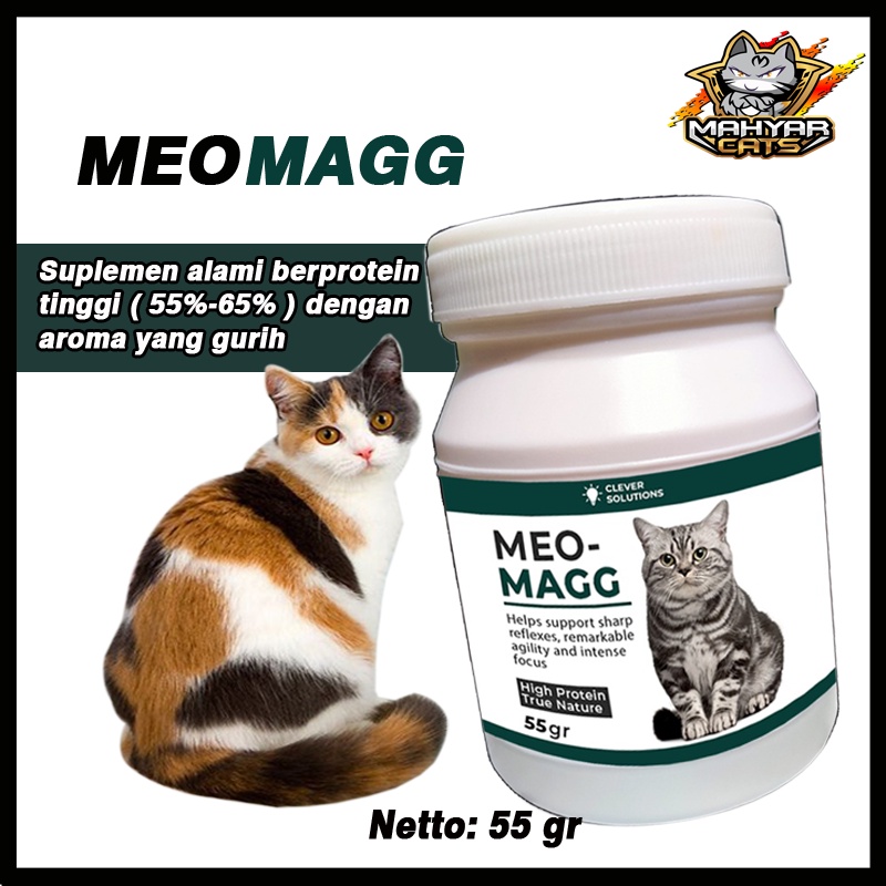 MEOMAGG - Penambah Nafsu Makan Imun Kucing Anabul Maggot MEOMAGG Vitamin Pelebat Bulu Kucing Protein Tinggi
