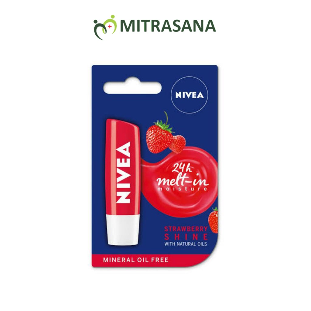 NIVEA Lip Care Fruity Shine Beauty Stick Strawberry 4.8 gr