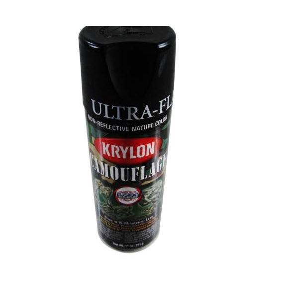 Krylon Spraypaint Camouflage Cat Semprot Army Look Loreng - Hitam