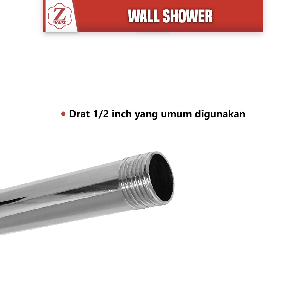 Wallshower Kotak 8&amp;6 Inch Stainless/Shower Tembok/Wallshower Stenlis Dinding/Wall Shower Kotak 8inch