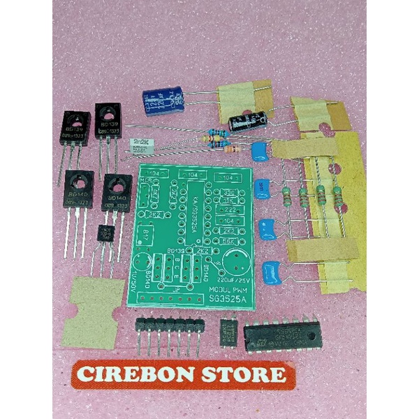DIY modul PWM SG 3525A PCB fiber plus Totem