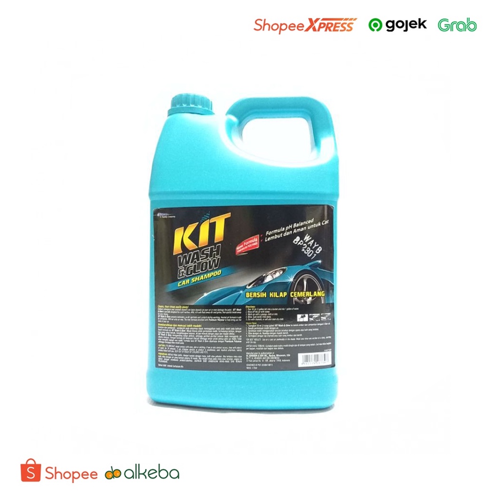 SAMPO SABUN CUCI MOBIL SHAMPO KIT WASH GLOW 4 LITER JERIGEN