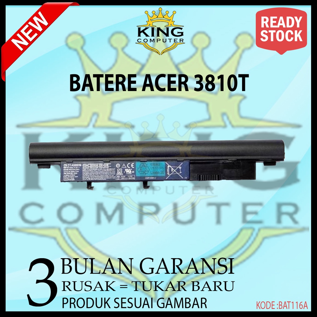 Baterai Batere Acer 3810 3810T 4810T 5810T Series OEM