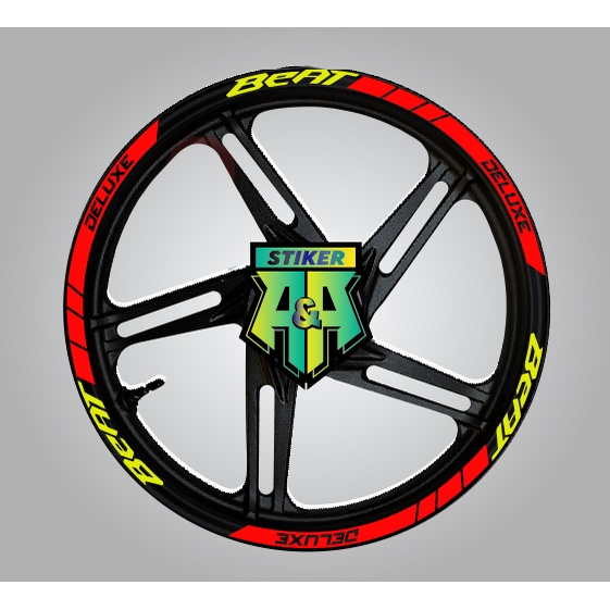 AA STIKER VELG HONDA BEAT DELUXE | LIS VELG SEPEDA MOTOR BEAT DELUXE