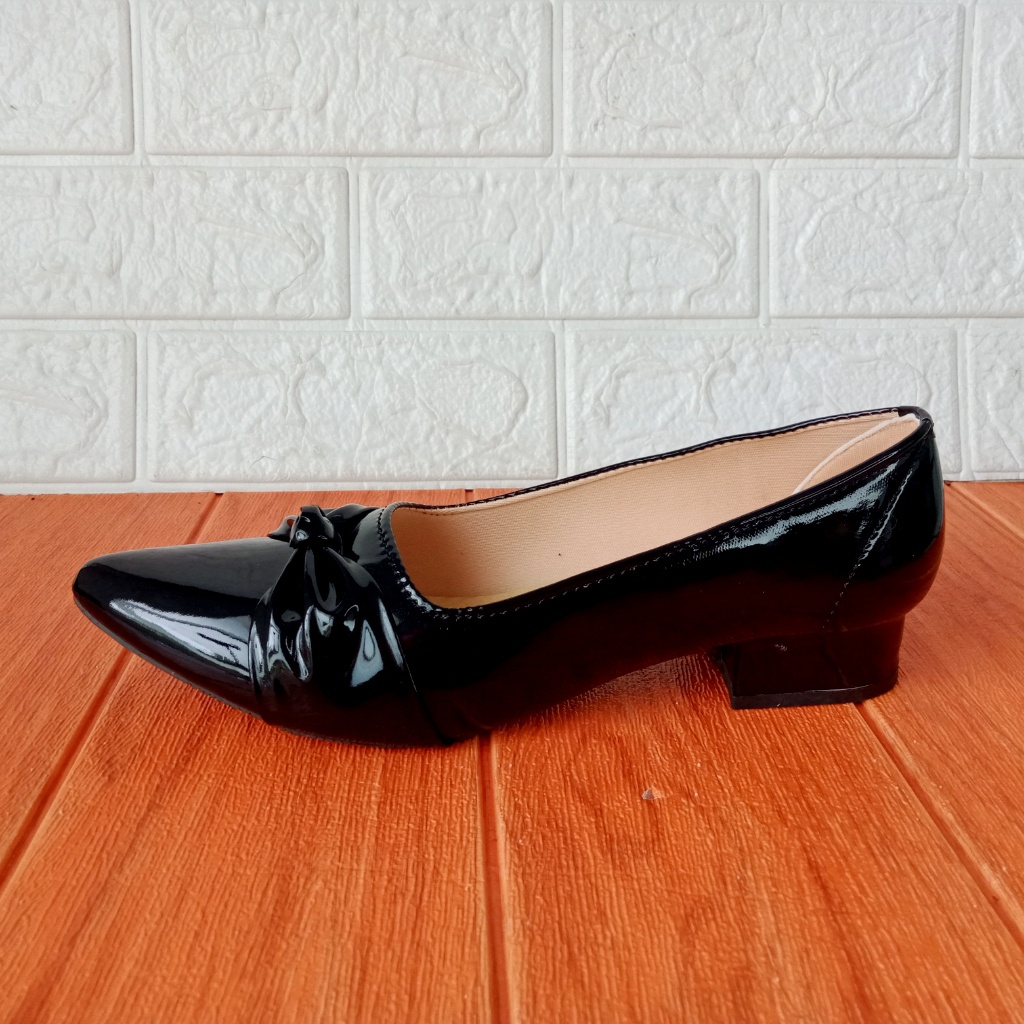 Z_eni_th BLTHK 02 Sepatu Pantofel Wanita Hak 3cm Size 37-41