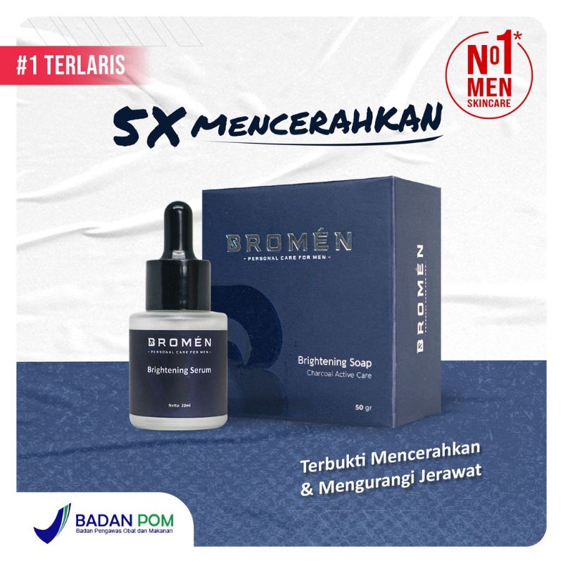 BROMEN SABUN &amp; SERUM WAJAH PENGHILANG JERAWAT SKINCARE PRIA