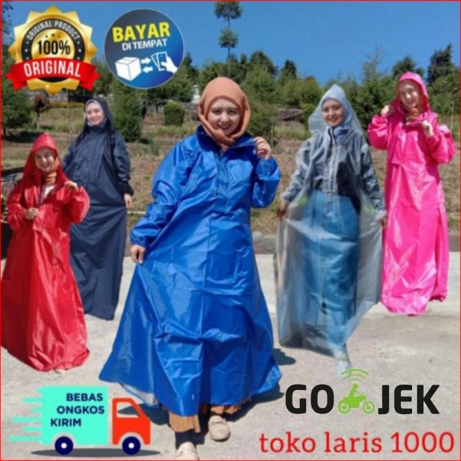 Jas Hujan Ponco Syar'I Muslimah Gamis