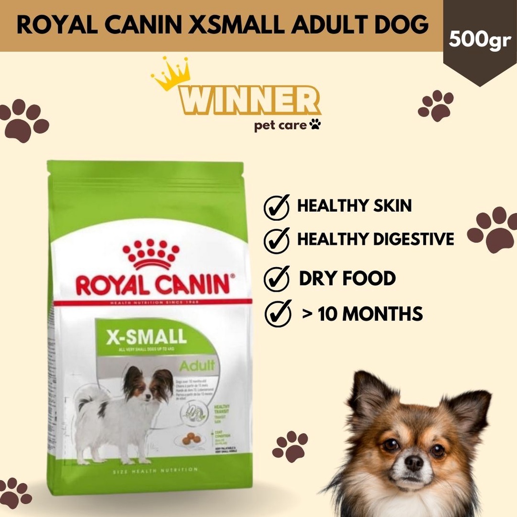 Royal Canin Xsmall Adult Dog Food Freshpack 500gr