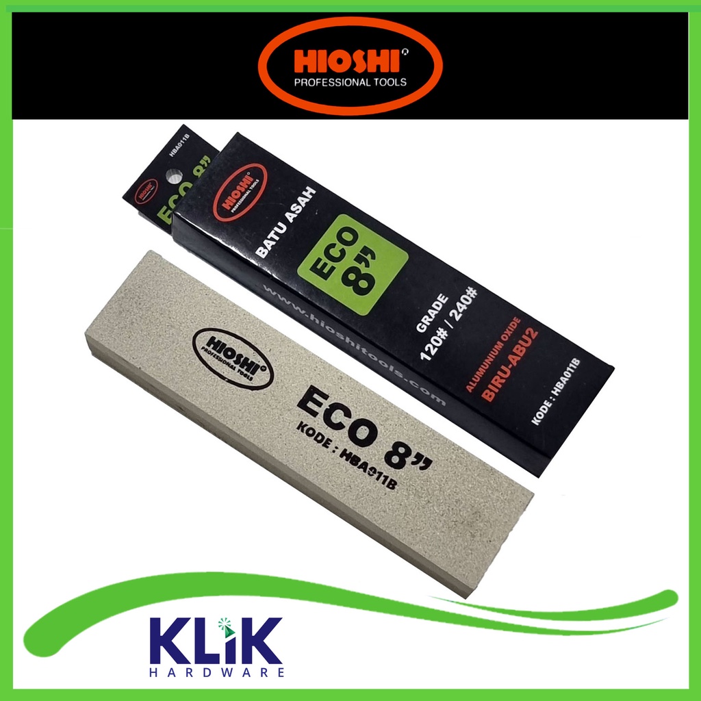 Hioshi Batu Asah Eco 8 Inch Sharpening Stone Amril Pisau Gunting